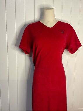 Tommy Hilfiger Red V-Neck High-Low Dress